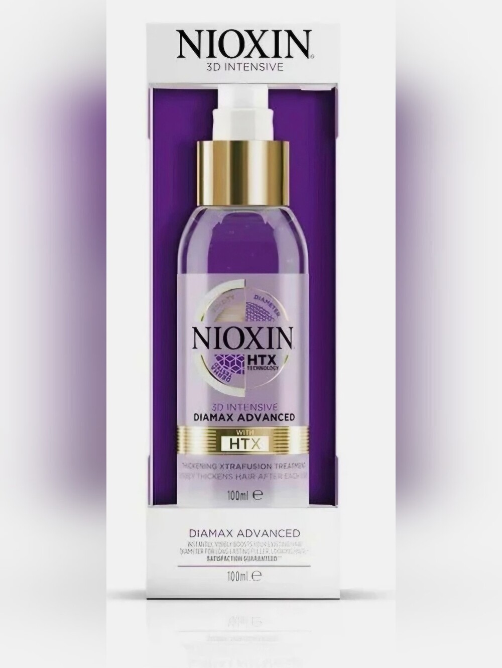 Nioxin Diamax Advanced Hair Thickening Serum — White & Purple